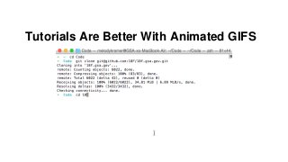 Tutorials Are Better With Animated GIFS
 