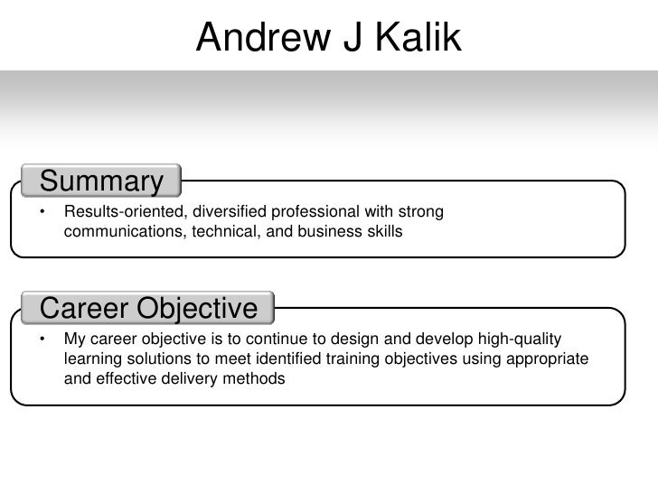 what is my career objective