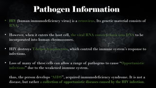 HIV, AIDS and detailed defining about transmission | PPT
