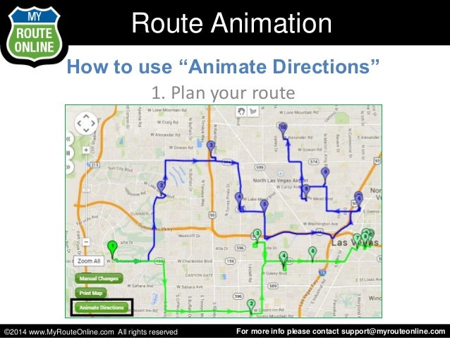 animate route animate map