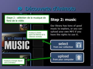    Découverte d’Animoto 