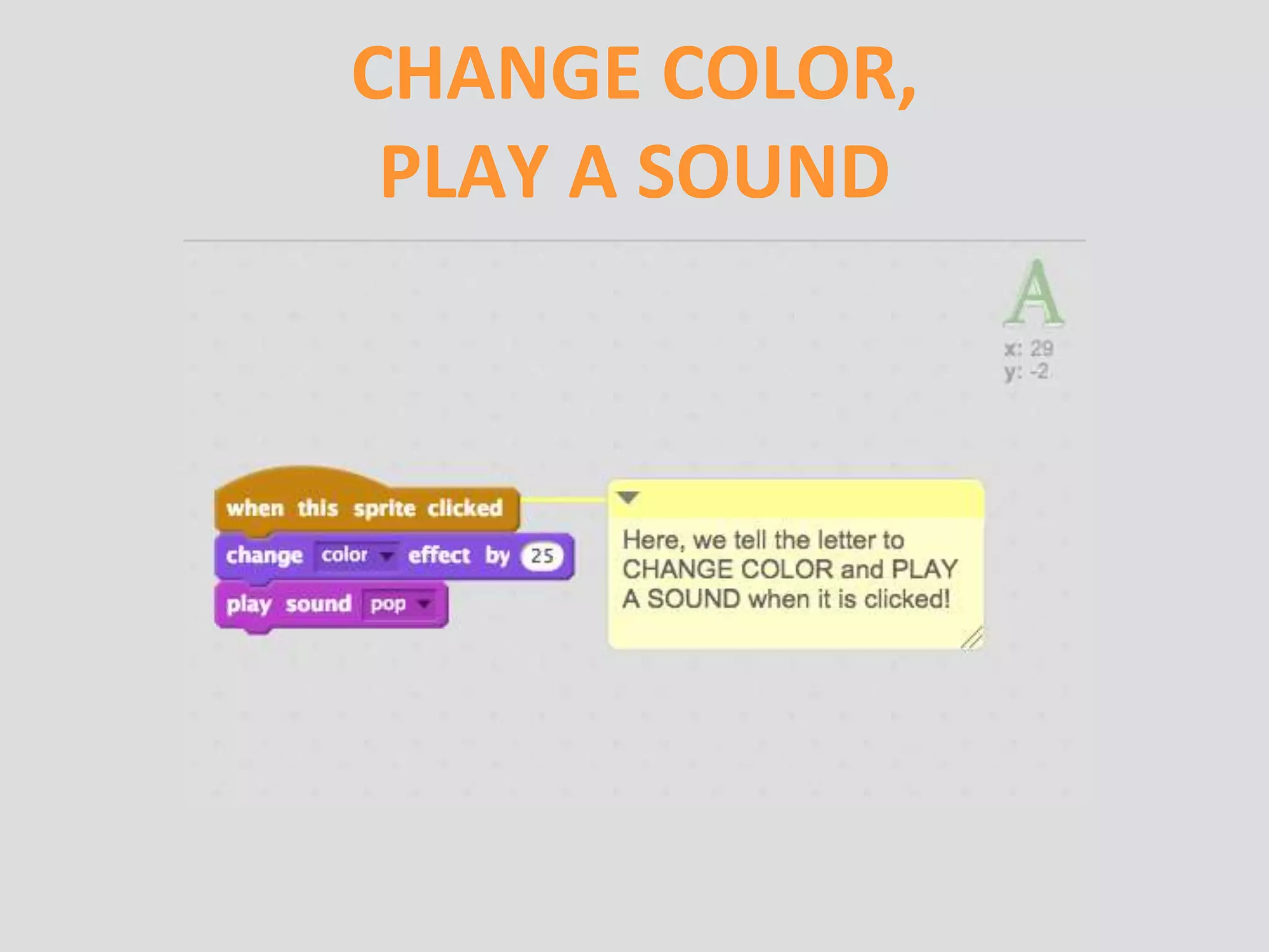 Animate your name in SCRATCH | PPTX