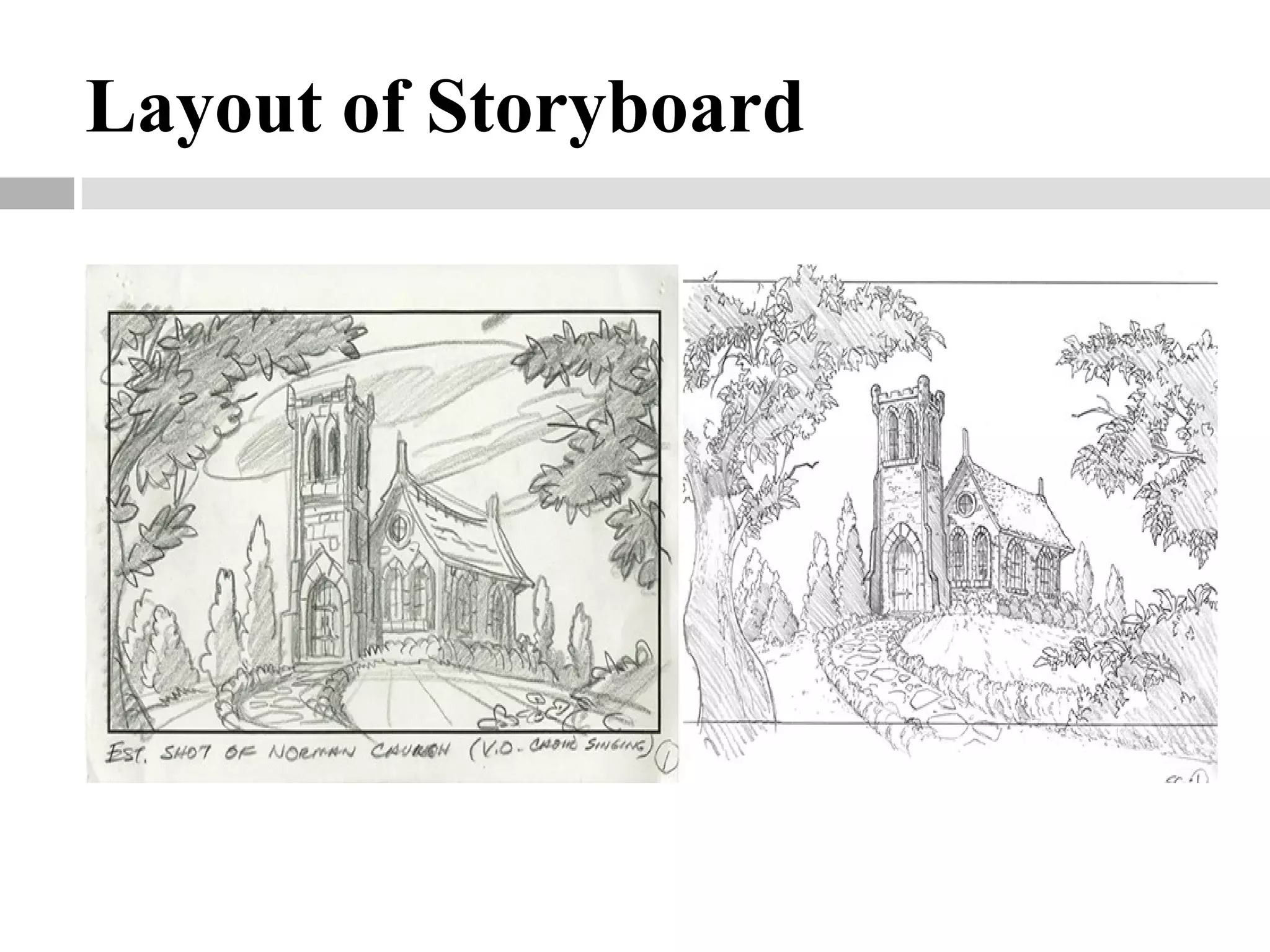 Layout of Storyboard
 
