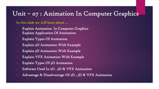 Explain Animation & Types Of Animation In Computer Graphics | PDF
