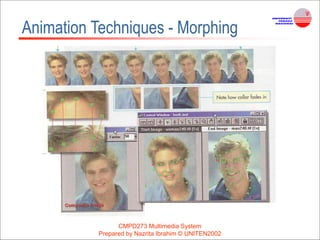 CMPD273 Multimedia System
Prepared by Nazrita Ibrahim © UNITEN2002
Animation Techniques - Morphing
 