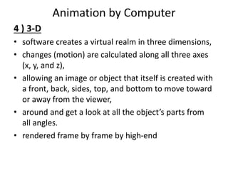 Multimedia Animation, Introduction, History, Types | PPTX