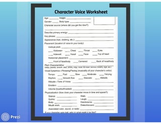 Voice Acting Animation