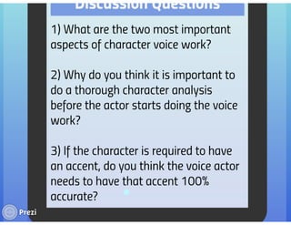 Voice Acting Animation