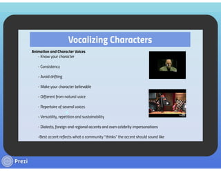 Voice Acting Animation