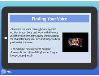 Voice Acting Animation