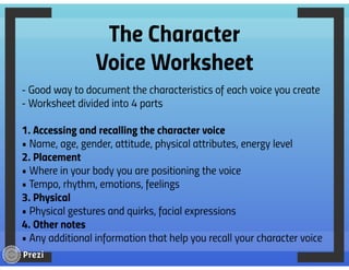 Voice Acting Animation