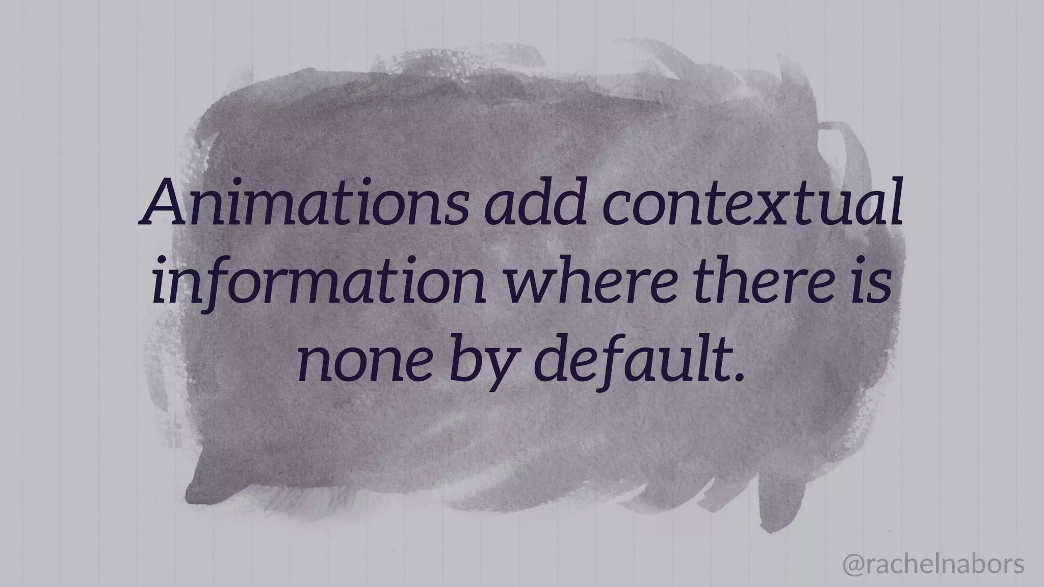 It’s Alive! Animate Mo;on Captures A=en;on (2010)
“(T)hese speeded responses appeared to be due to
the perceived animacy of the objects… We conclude
that animate motion does indeed capture visual
attention.”
 
