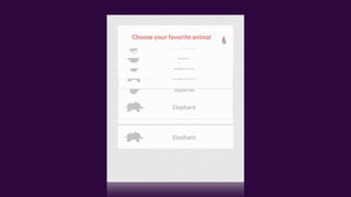 Animating the User Experience