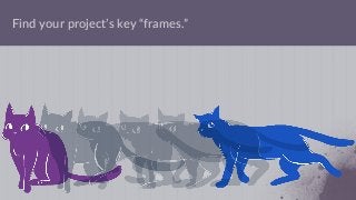 Find your project’s key “frames.”
 