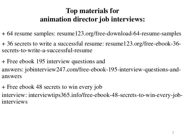 animation director resume sample pdf ebook free download animation resume job description