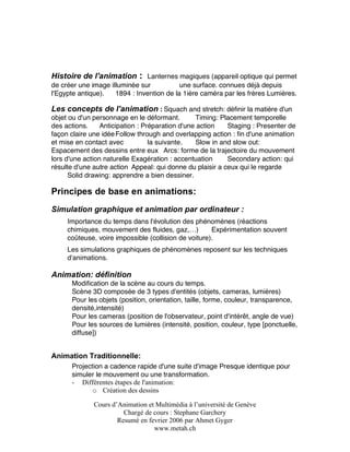 Cours animation et multimédia: | PDF