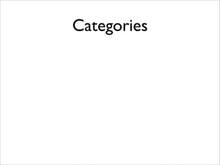 Categories
 