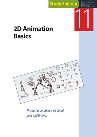 Thebestanimationisallabout
poseandtiming.
11
2D Animation
Basics
 