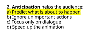 Predict Animation Principles of animation by frank thomas and ollie johnston | PPTX