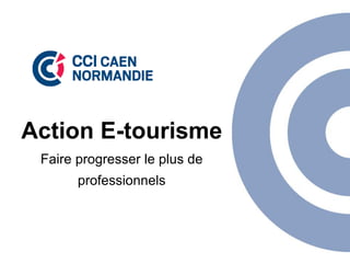 Action E-tourisme
Faire progresser le plus de
professionnels
 