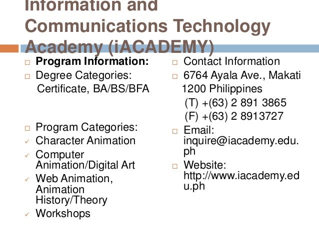 computer animator degree