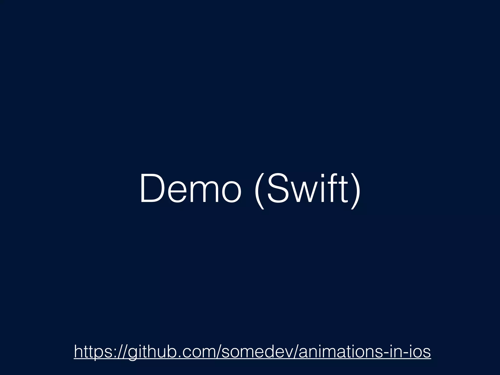 Demo (Swift)
https://github.com/somedev/animations-in-ios
 