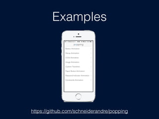 Examples
https://github.com/schneiderandre/popping
 