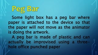 Animation tools and equipment | PPTX