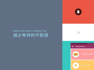 減少等待的不耐煩
Reduce the stress in Waiting Time
 
