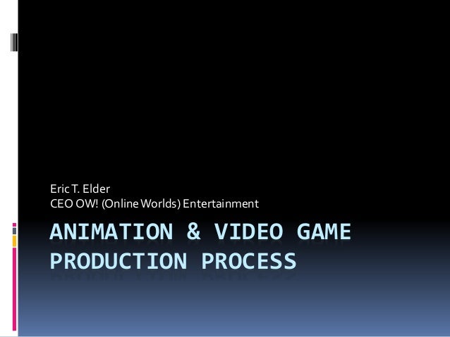 Animation Video Game Production Process