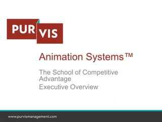 Animation Systems™
The School of Competitive
Advantage
Executive Overview
 