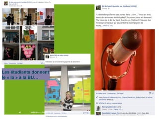 28/03/2013 - Produire des contenus en ligne / Stage Enssib63
Les étudiants donnent
le « la » à la BU…
 