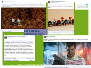 28/03/2013 - Produire des contenus en ligne / Stage Enssib65
Les horaires,
publication star…
 