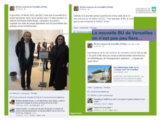 28/03/2013 - Produire des contenus en ligne / Stage Enssib70
La nouvelle BU de Versailles :
on n’est pas peu fiers…
 