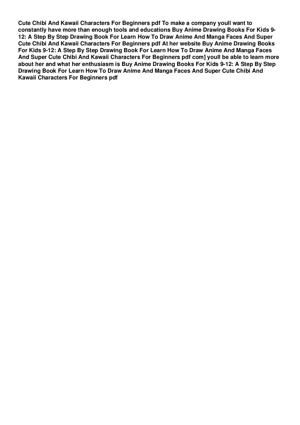 Read pdf Anime Drawing Books For Kids 9 12 A Step By Step Drawing Book