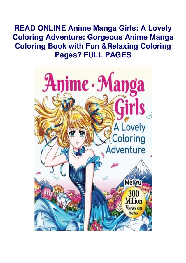 Download Anime Manga Girls A Lovely Coloring Adventure Gorgeous Anime Manga