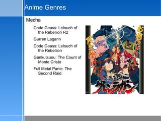 Anime Genres Explained