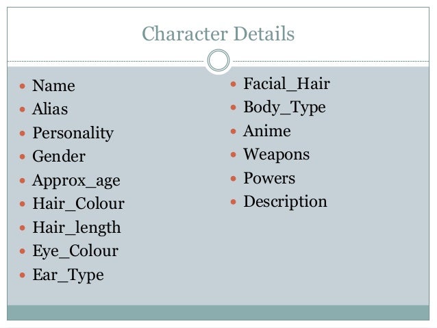 Anime Character Database Anime Character Database