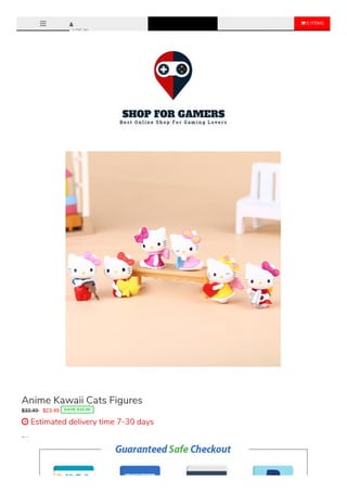  0 ITEMS
LOG IN
Color
Anime Kawaii Cats Figures
Sale Ends Once The Timer Hits Zero!
Anime Kawaii Cats Figures
$33.49 $23.49 SAVE $10.00
 Estimated delivery time 7-30 days
 