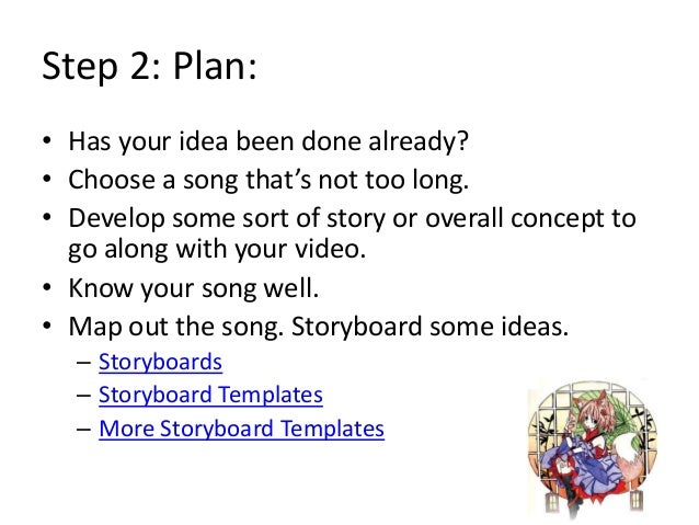 so you want to make an anime music video anime storyboard template