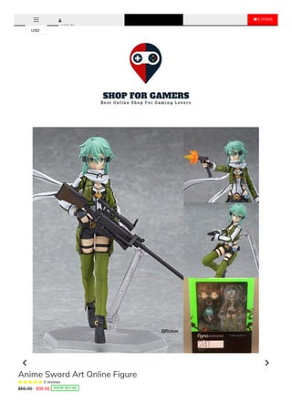  0 ITEMS
LOG IN
Anime Sword Art Online Figure
     9 reviews
$55.99 $38.66 SAVE $17.33
USD
 