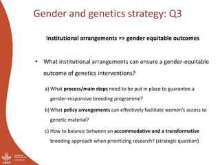 Gender success stories