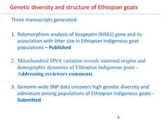Genetics flagship ICARDA activities