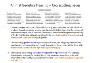 Animal genetic flagship: CRP2 Planning meeting 