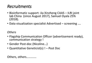 Animal genetic flagship: CRP2 Planning meeting 