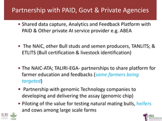  Herd recording and farmer education using digital platforms are feasible and can be transformative in Africa