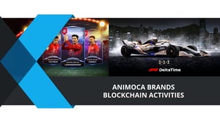 ANIMOCA BRANDS
BLOCKCHAIN ACTIVITIES
 