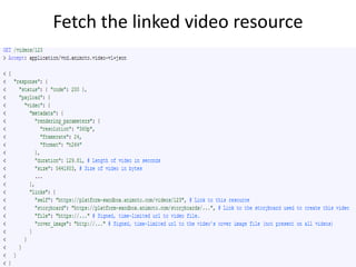 Fetch the linked video resource
 