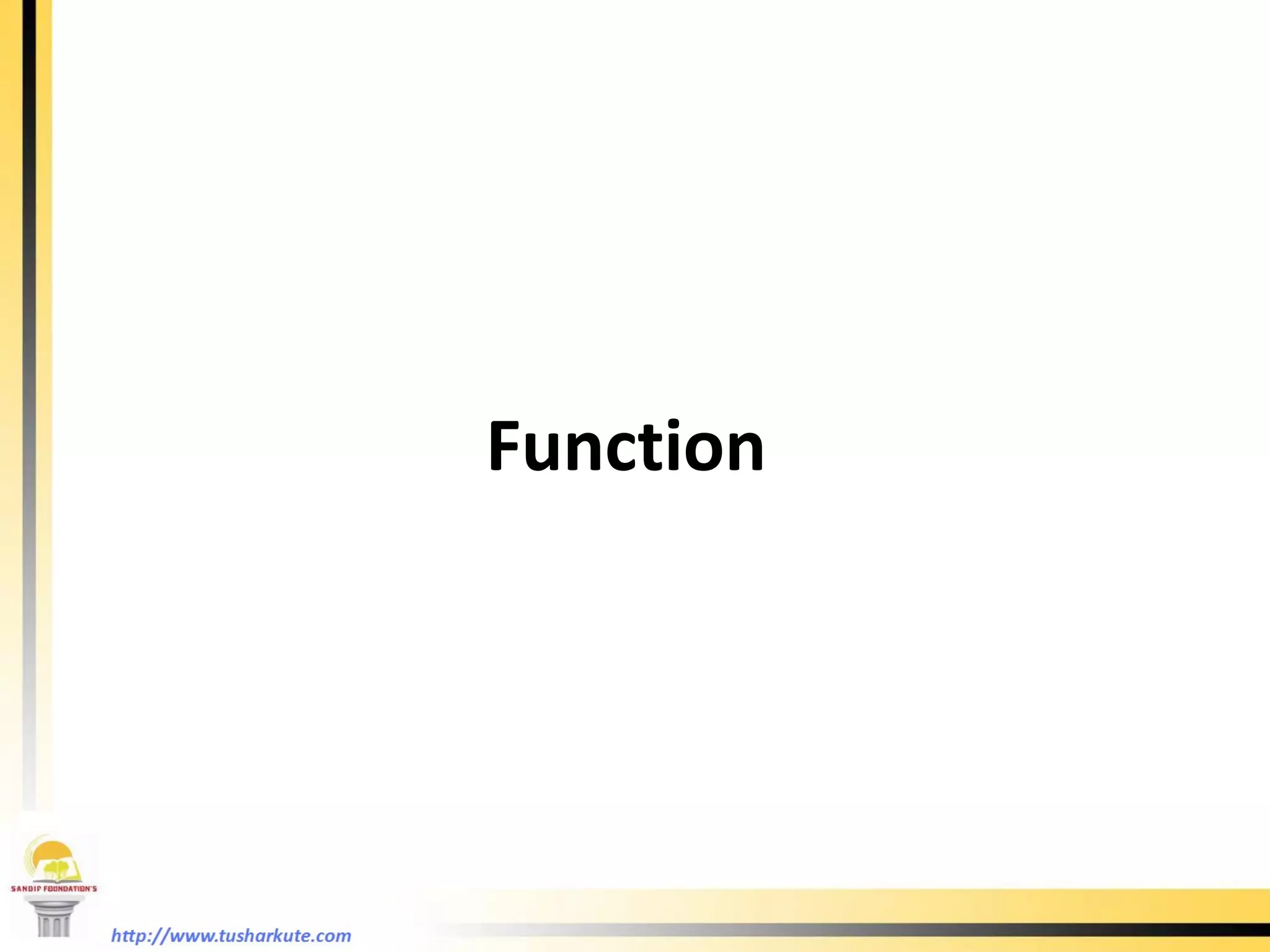 Function  