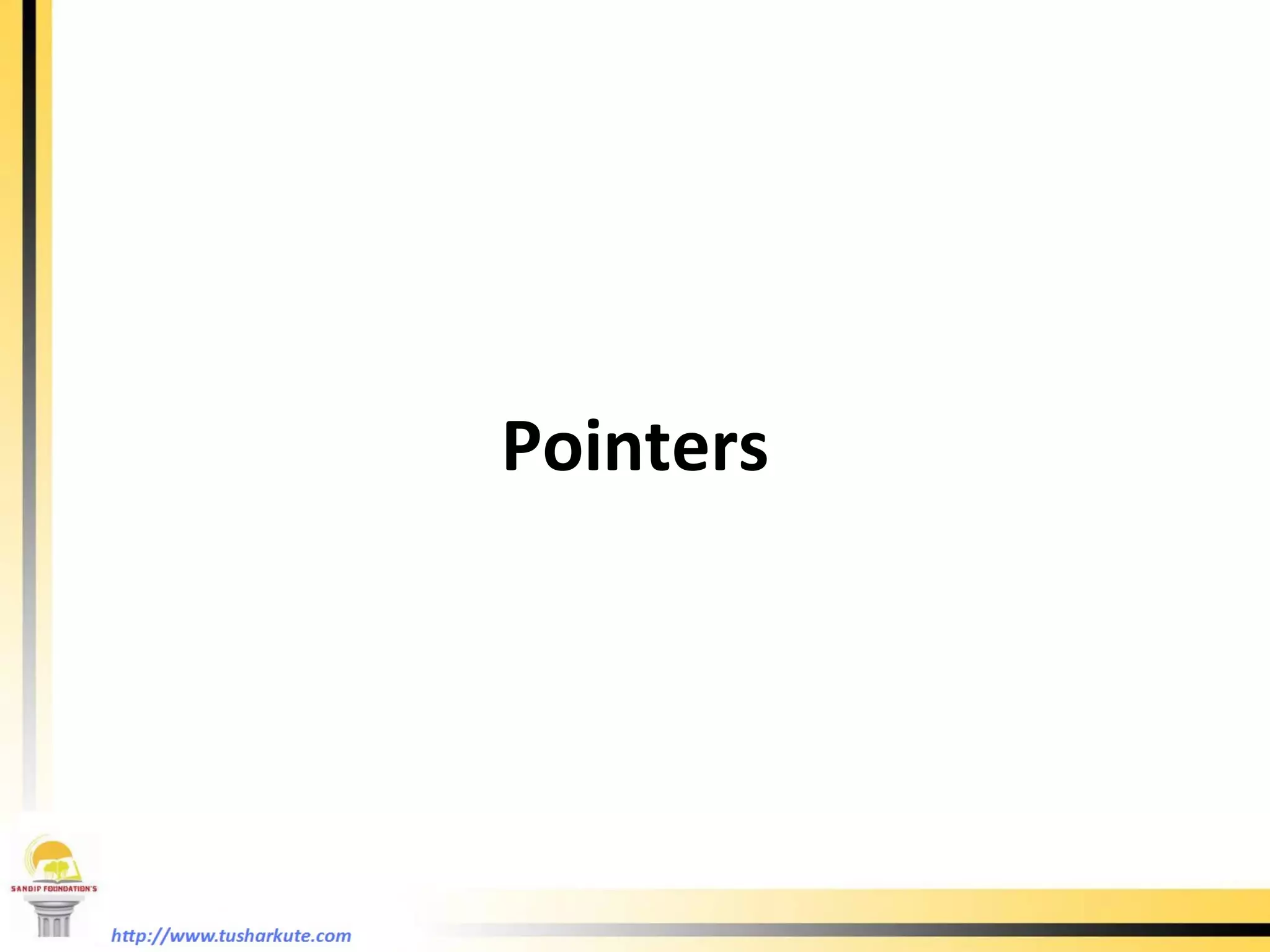 Pointers 